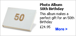 50th Birthday Gift - Personalized Photo Album