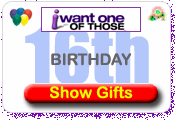 16th Birthday Gifts and Present Ideas