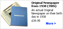 Original Newspaper From 1938